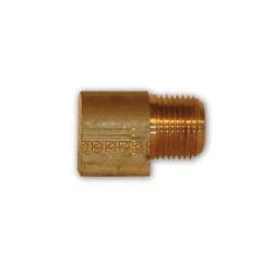 49IF - 62 90 deg Elbow, 3/8 in Female Inverted Flared x 1/8 in MNPTF, Brass - GetHydraulics.com