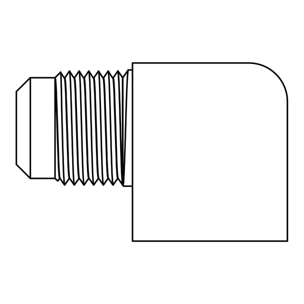 50-06-08 SAE 45° Tube to Pipe Elbow 90°, Brass