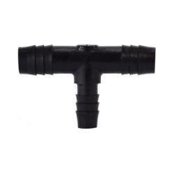 53725 - 0604 Reducing Tee, 3/8 in Hose Barbed x 3/8 in Hose Barbed x 1/4 in Hose Barbed, Nylon - GetHydraulics.com