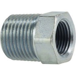5406244 Hex Pipe Reducer Bushing, 1 - 1/2 - in Male NPTF x 1/4 - in Female NPTF, Steel - GetHydraulics.com