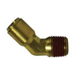540804 45 - deg Elbow, 1/2 - in Tube OD x 1/4 - in MPT, Brass - GetHydraulics.com