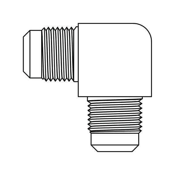 55 - 03 - 03 SAE 45° Tube Union Elbow 90°, Brass - GetHydraulics