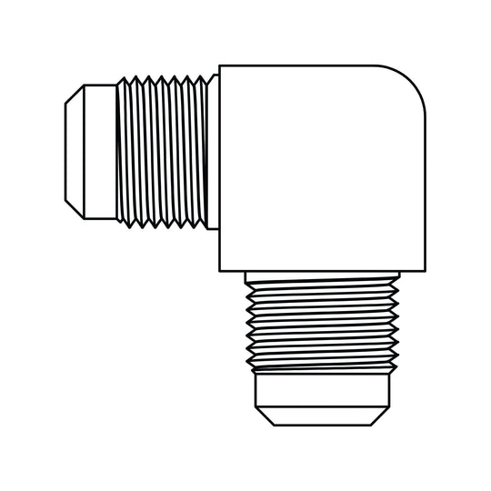 55 - 12 - 08 SAE 45° Tube Union Elbow 90°, Brass - GetHydraulics