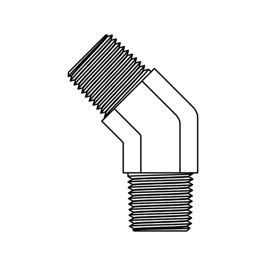 5501 - 06 - 06 Pipe Elbow 45 - GetHydraulics.com