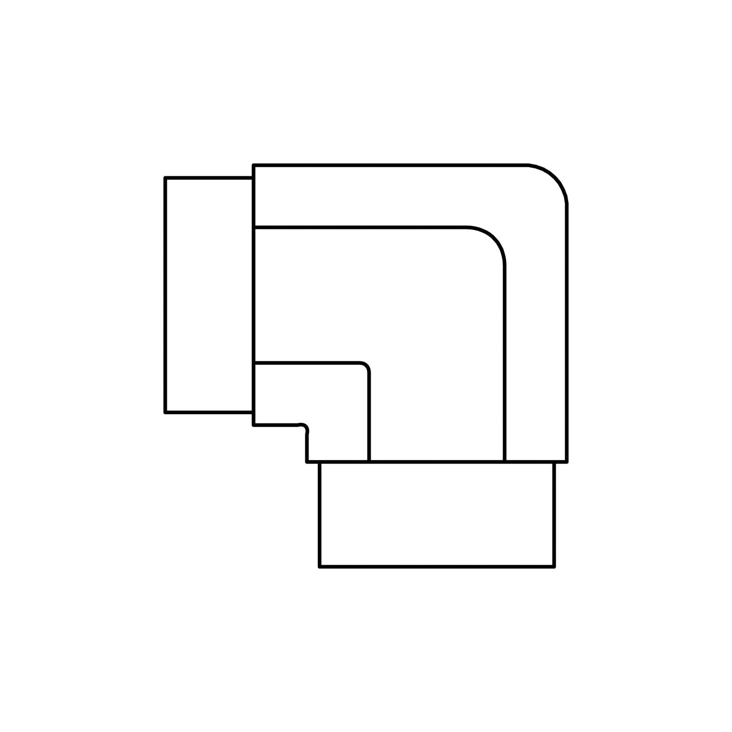 5504 - 08 - 06 Pipe Elbow 90 - GetHydraulics.com