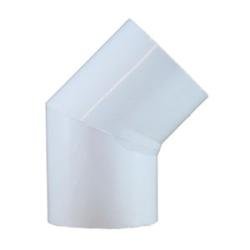 55734 45 - deg Elbow, 2 - 1/2 - in Female Socket x 2 - 1/2 - in Female Socket, PVC, White, SCH 40 - GetHydraulics.com