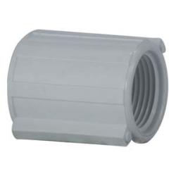 55951 Pipe Coupling, 3/4 in FPT x 3/4 in FPT, PVC, White, SCH 40 Schedule - GetHydraulics.com