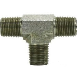 560066 Tee, 3/8 in MPT x 3/8 in MPT x 3/8 in MPT, Steel - GetHydraulics.com