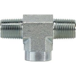 56018 Pipe Branch Tee, 1/2 - in Male NPTF x 1/2 - in Male NPTF x 1/2 - in Female NPTF, Steel - GetHydraulics.com