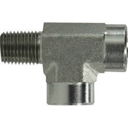 560212 Run Pipe Tee, 3/4 - in Male NPTF x 3/4 - in Female NPTF x 3/4 - in Female NPTF, Steel - GetHydraulics.com
