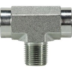 560416 Branch Tee, 1 in FPT x 1 in FPT x 1 in MPT, Steel - GetHydraulics.com