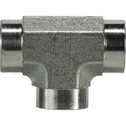 560566 Tee, 3/8 in Female Pipe x 3/8 in Female Pipe x 3/8 in Female Pipe, Steel - GetHydraulics.com