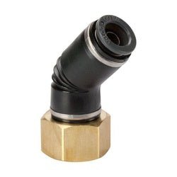 560606C D.O.T. 45 - deg Female Elbow, 3/8 - in Push - to - Connect x 3/8 - in Female NPT, Composite - GetHydraulics.com