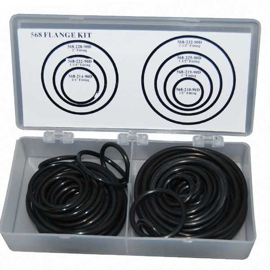 568 FLANGE KIT Hydraulic O-Ring Assortment Kit - Union Hydraulics