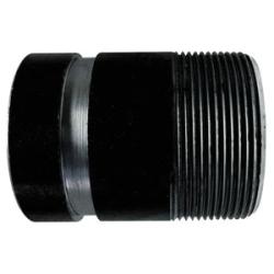 57164TV Seamless Pipe Nipple, 2 in Threaded x 2 in Grooved, 4 in L, Steel, Black, SCH 40 Schedule - GetHydraulics.com