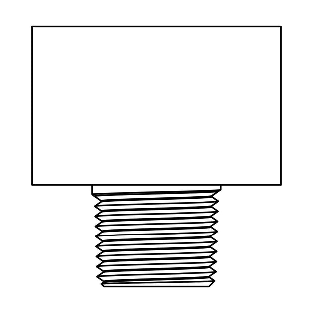 602 - 03 - 03 - 02 Tube to Pipe Branch Tee, Inverted Brass Flare - GetHydraulics.com