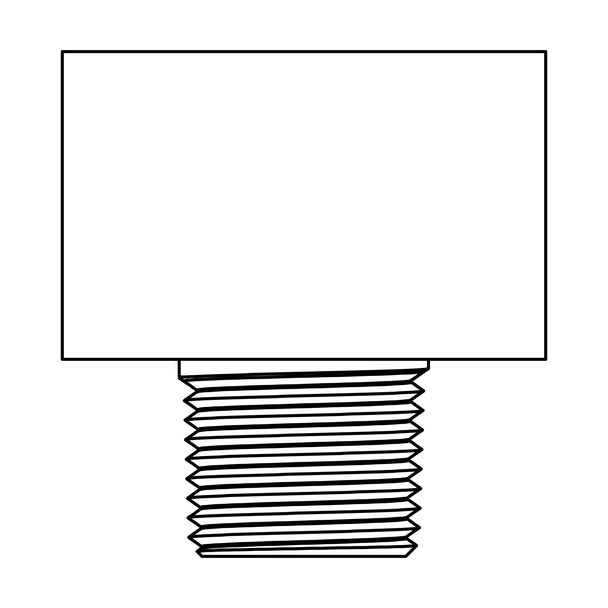 602-04-04-02 Tube to Pipe Branch Tee, Inverted Brass Flare