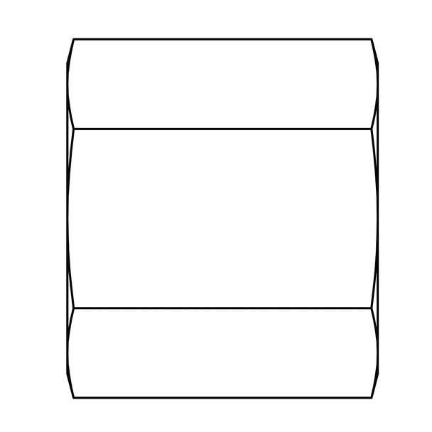 61 - 14 Tube Nut, Brass Compression - GetHydraulics