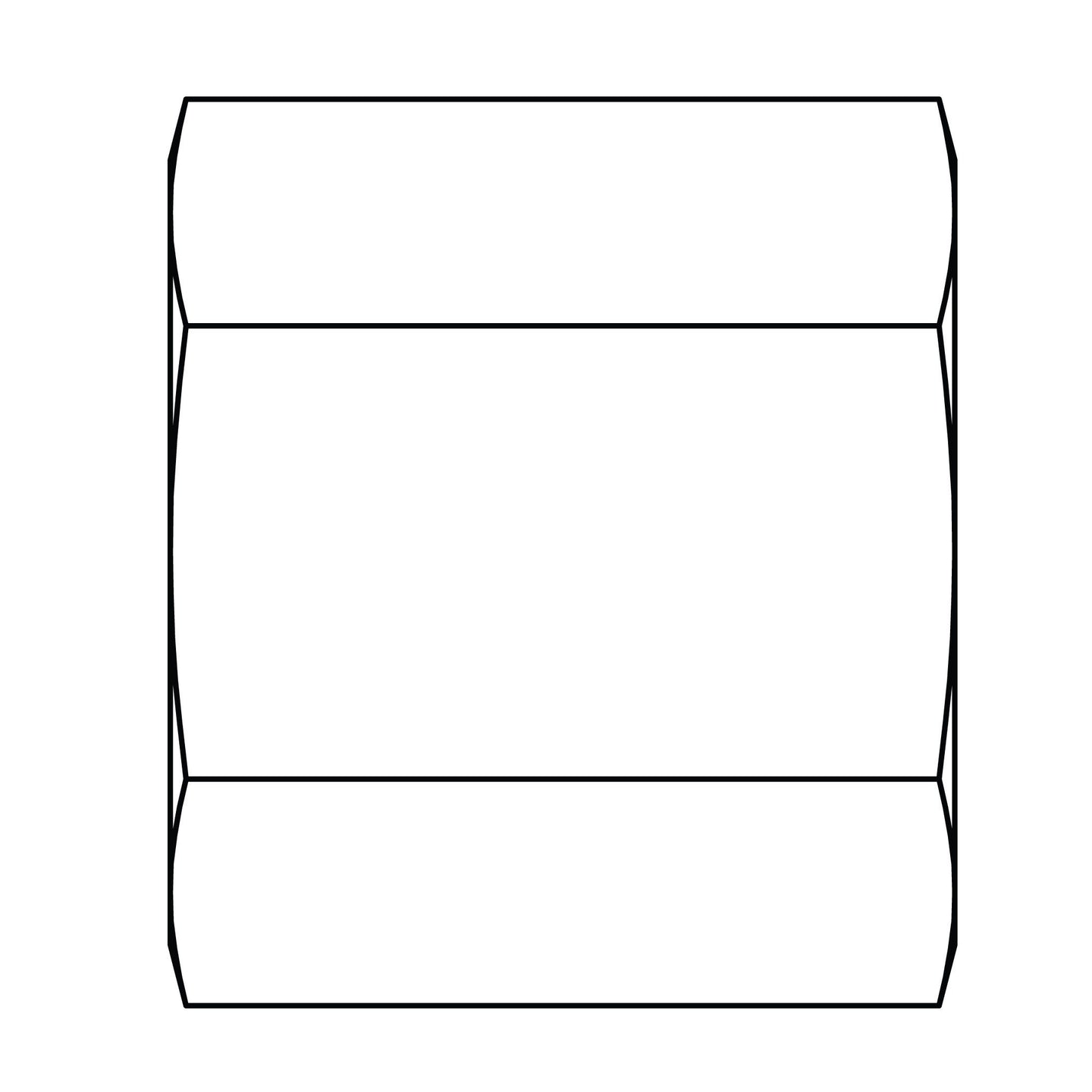 61-02 Tube Nut, Brass Compression