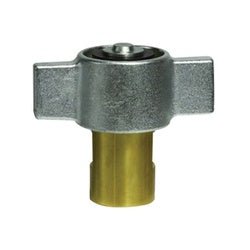 61153 Quick Disconnect Wingnut Coupler, 1 in FNPT x 1 in FNPT, Brass - GetHydraulics