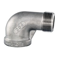 62163MS SP - 114 90 - deg Street Elbow, 1/2 - in Male NPT x 1/2 - in Female NPT, 304 Stainless Steel - GetHydraulics.com