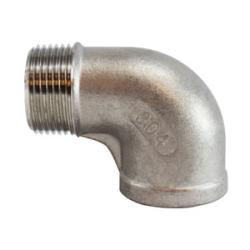 62171 90 deg Street Elbow, 4 in MNPT x 4 in FNPT, Stainless Steel, 150 lb - GetHydraulics.com