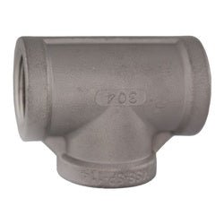 62252MS SP - 114 Tee, 3/8 - in Female NPT x 3/8 - in Female NPT x 3/8 - in Female NPT, 304 Stainless Steel - GetHydraulics.com