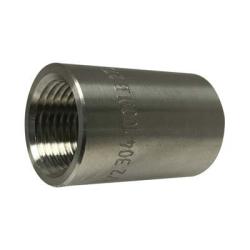 62412B1 Barstock Coupling, 3/8 in FPT x 3/8 in FPT, Stainless Steel, 1000 lb - GetHydraulics.com