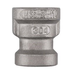 62457MS SP - 114 Reducing Coupling, 4 - in Female NPT x 3 - in Female NPT, 304 Stainless Steel - GetHydraulics.com