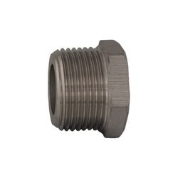 62637MS SP - 114 Cored Hex Head Plug, 1 - 1/2 - in Male NPT, Stainless Steel, 150 lb - GetHydraulics.com