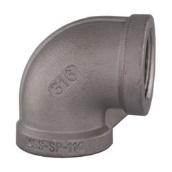 63101MS SP - 114 90 - deg Elbow, 1/4 - in Female NPT x 1/4 - in Female NPT, 316 Stainless Steel - GetHydraulics.com