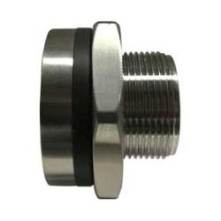 63217 Bulkhead Fitting, 1 - 1/2 - in NPT x 1 - 1/2 - in NPT, Stainless Steel - GetHydraulics.com