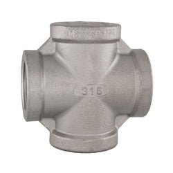 63400MS SP - 114 Union Cross, 3 - in Female NPT x 3 - in Female NPT x 3 - in Female NPT x 3 - in Female NPT, Stainless Steel - GetHydraulics.com