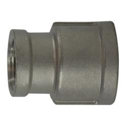 63437 Reducing Coupling, 3/4 - in FPT x 3/8 - in FPT, Stainless Steel, 150 lb - GetHydraulics.com