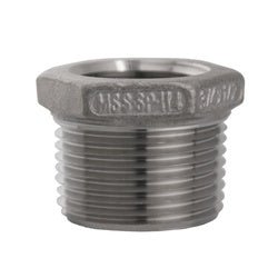 63557MS SP - 114 Hex Bushing, 1 - in Male NPT x 1/8 - in Female NPT, 316 Stainless Steel - GetHydraulics.com