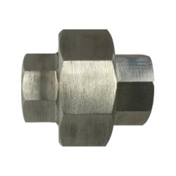 63601B1 Barstock Union, 1/4 in FPT x 1/4 in FPT, Stainless Steel, 1000 lb - GetHydraulics.com