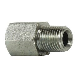 64041216 Straight Adapter, 3/4 - in Female O-Ring Boss x 1 - in Male NPTF, Steel - GetHydraulics.com