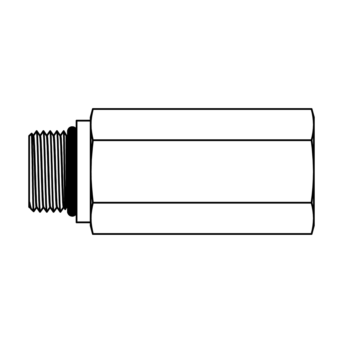 6410 - L - 06 - 06 O-Ring to O-Ring Extender - GetHydraulics.com