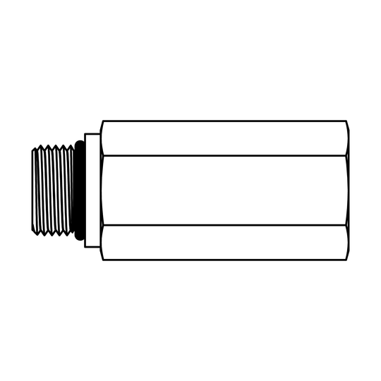 6410 - L - 08 - 08 O-Ring to O-Ring Extender - GetHydraulics.com
