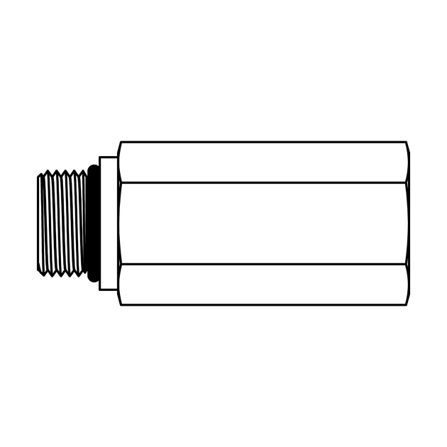 6410 - L - 08 - 08 O-Ring to O-Ring Extender - GetHydraulics.com