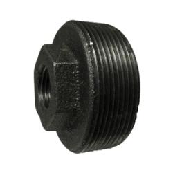 64541 Reducer Hex Bushing, 4 in MPT x 2 in FPT, Iron, Galvanized - GetHydraulics.com