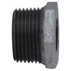 64557 Hex Bushing, 1 in MPT x 1/8 in FPT, Iron, Galvanized - GetHydraulics.com