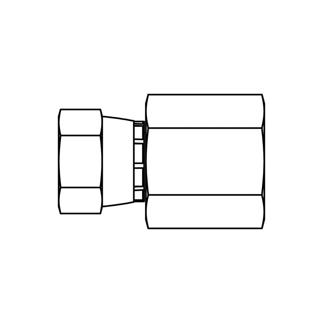6506 - 10 - 06 JIC Swivel to Pipe - GetHydraulics.com