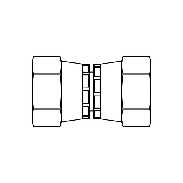 6510 - 16 - 16 JIC Swivel Union - GetHydraulics.com