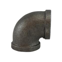 65102 90 deg Elbow, 3/8 in FPT x 3/8 in FPT, Iron, Black, 150 lb - GetHydraulics.com
