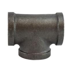 65262 Pipe Tee, 6 in FPT x 6 in FPT x 6 in FPT, Iron, Black, 150 lb - GetHydraulics.com