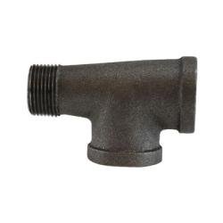 65363 Street Tee, 1/2 in Male Threaded x 1/2 in Female Threaded x 1/2 in Female Threaded, Iron, Black - GetHydraulics.com