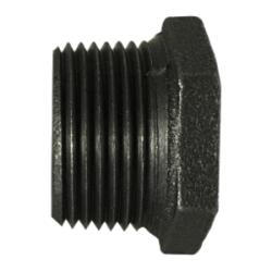 65544 Reducer Hex Bushing, 5 in MPT x 4 in FPT, Iron, Black - GetHydraulics.com