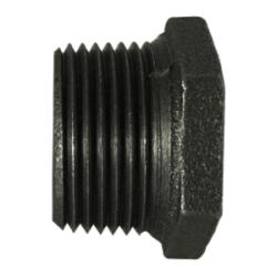 65550 Reducer Hex Bushing, 3 in MPT x 1 in FPT, Iron, Black - GetHydraulics.com