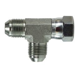 660212 Swivel Run Tee, 3/4 - in Male JIC x 3/4 - in Female JIC Swivel x 3/4 - in Male JIC, Steel - GetHydraulics.com